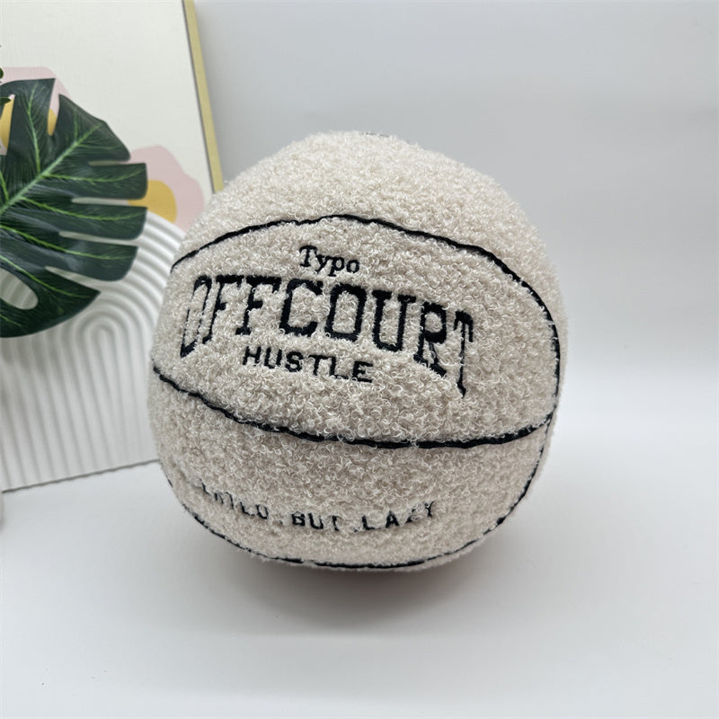 Off white Basketball Pillow 