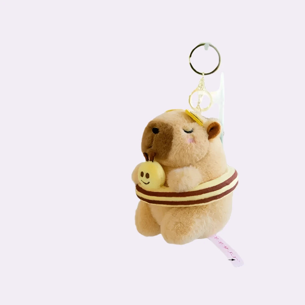 Plush Capybara Keychain - yellow style