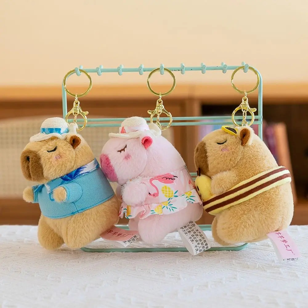 Plush Capybara Keychain 