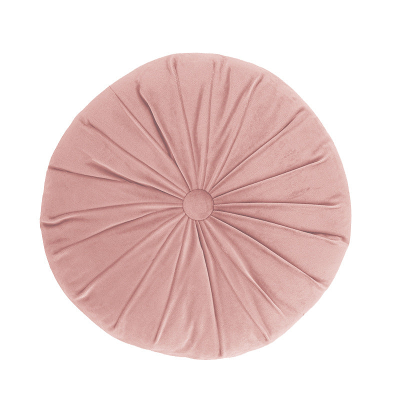 Round velvet cushion pillow