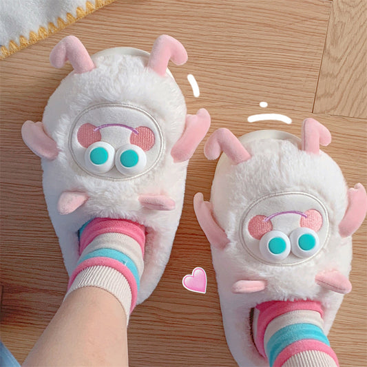 Thermal Cotton Plush Slippers