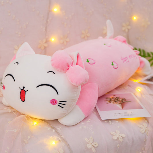 Lovely Stumbling Cat Plush Pillow