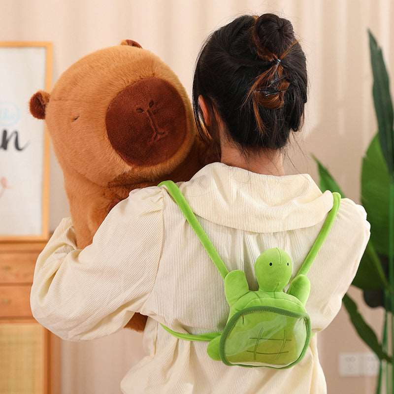 Stuffed Capybara plush with Backpack