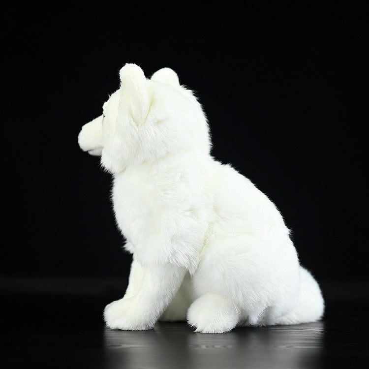 Lifelike Arctic Fox plush toy