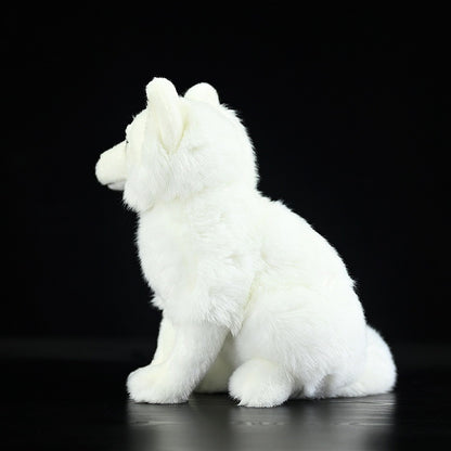 Lifelike Arctic Fox plush toy