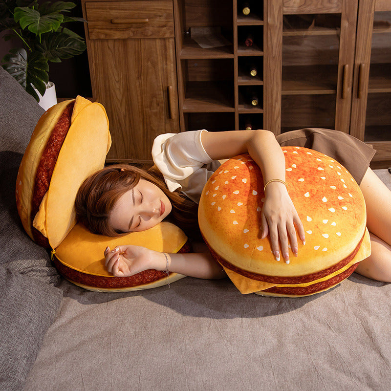 Hamburger Throw Pillow