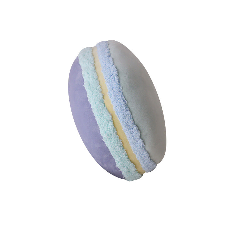 Fluffy Macaron Throw Pillow