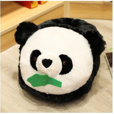 Animal plush foot warmer
