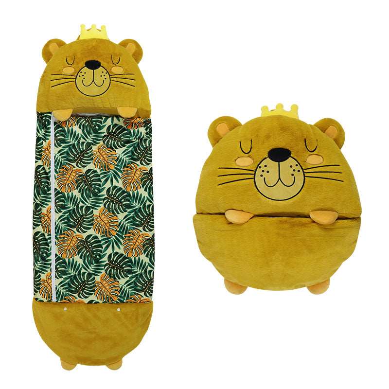 Kids Cartoon Animal Plush Sleeping Bag