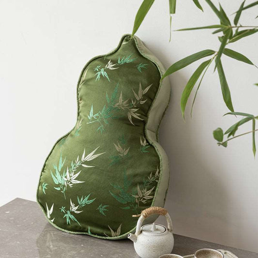 Bamboo leaf gourd throw pillow 35x50cm