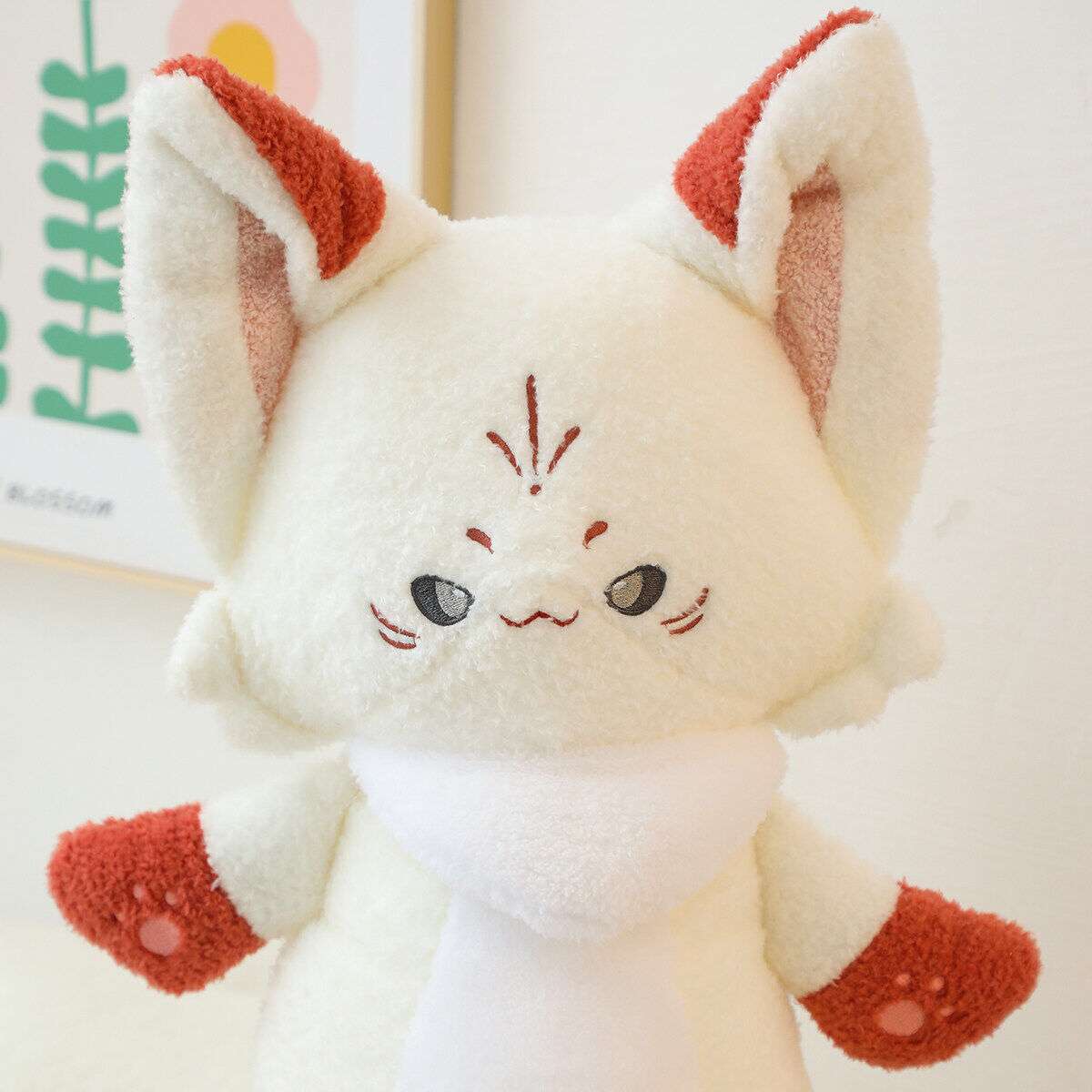 Large Fluffy Ragdoll Fox Plush Toy