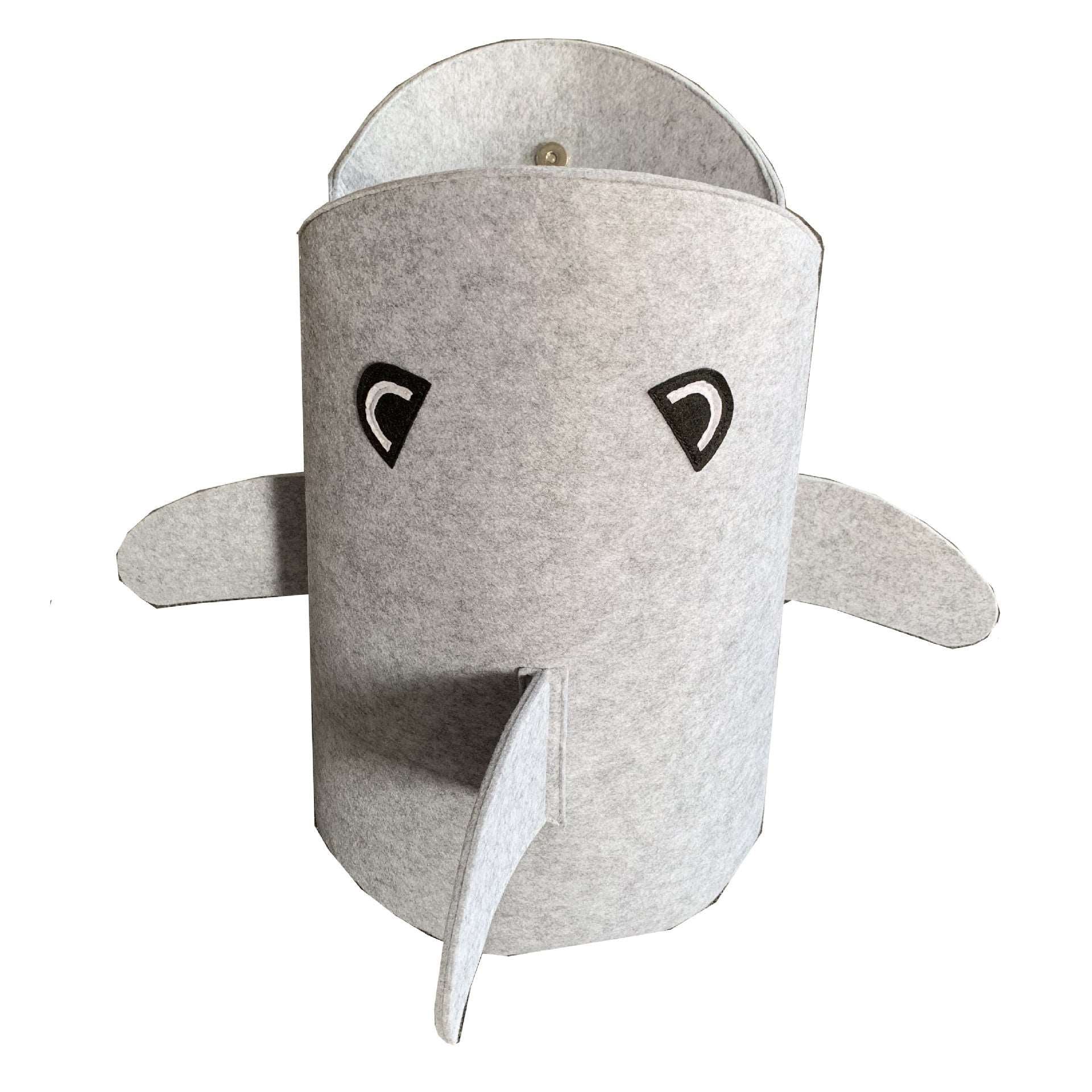 Cartoon Shark Felt Toy Storage Bucket