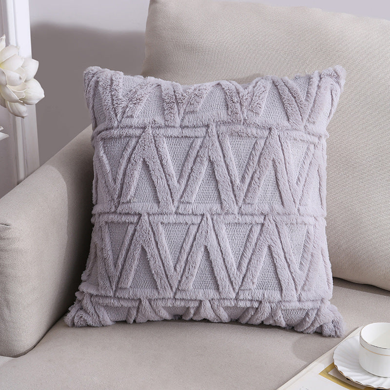 Nordic Plush Pillow Cushion Cover