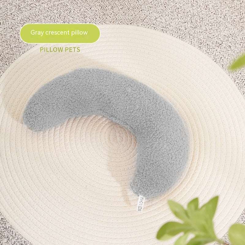 Crescent Pet Plush Pillow