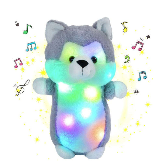 musical plush night light toy