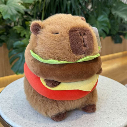 Capybara plush in a playful food inspired style