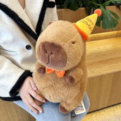 Soft capybara plush toy for beds sofas and shelves