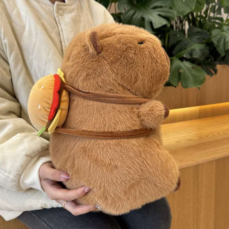 Cute capybara plush gift with playful themed detail