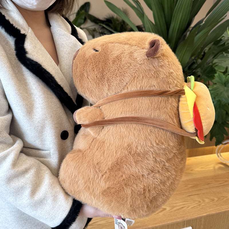 Capybara plush toy in a characterful novelty style