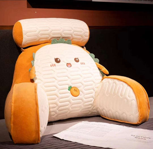 Cartoon backrest reading pillow