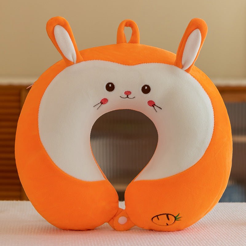 Cute animal U-shaped travel neck pillow - character designs