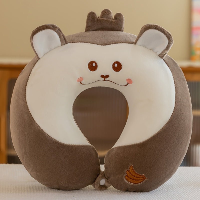 Portable Cartoon Memory Foam Neck Pillow