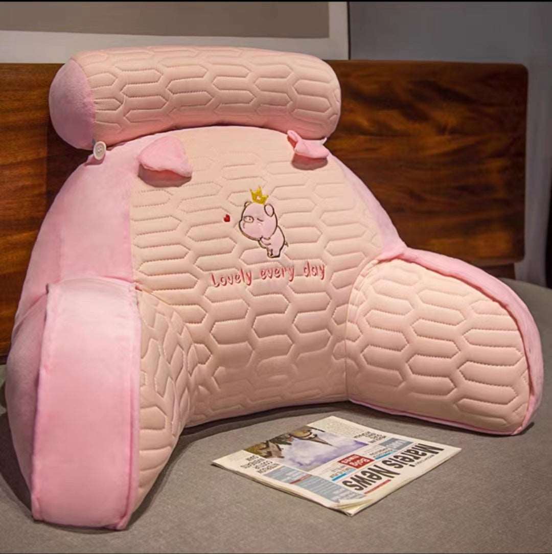 Cartoon reading pillow for bed