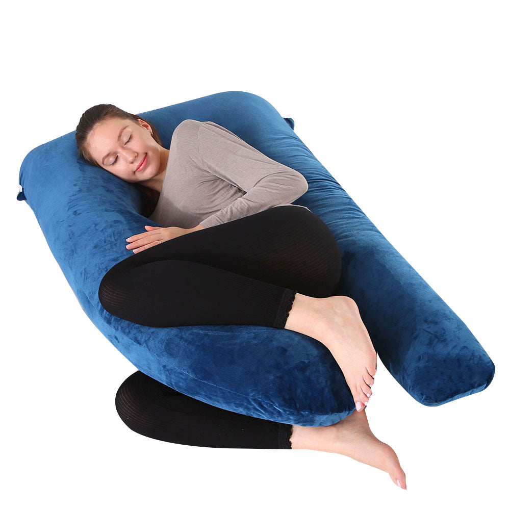 U-shaped pregnancy pillow for improved sleep and comfort