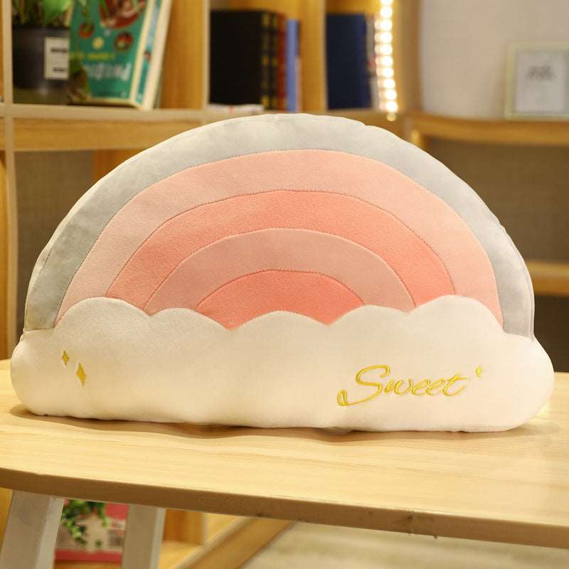 Cloud Pink plush cushion 50 x 35cm