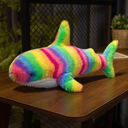Coloured Shark  Plush Toy