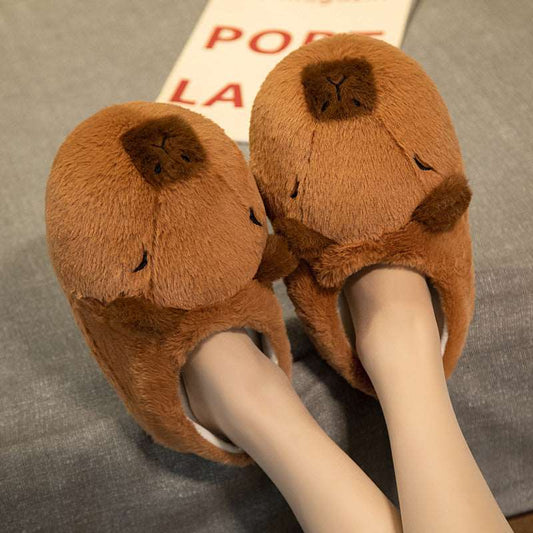 cute capybara animal slippers non slip sole