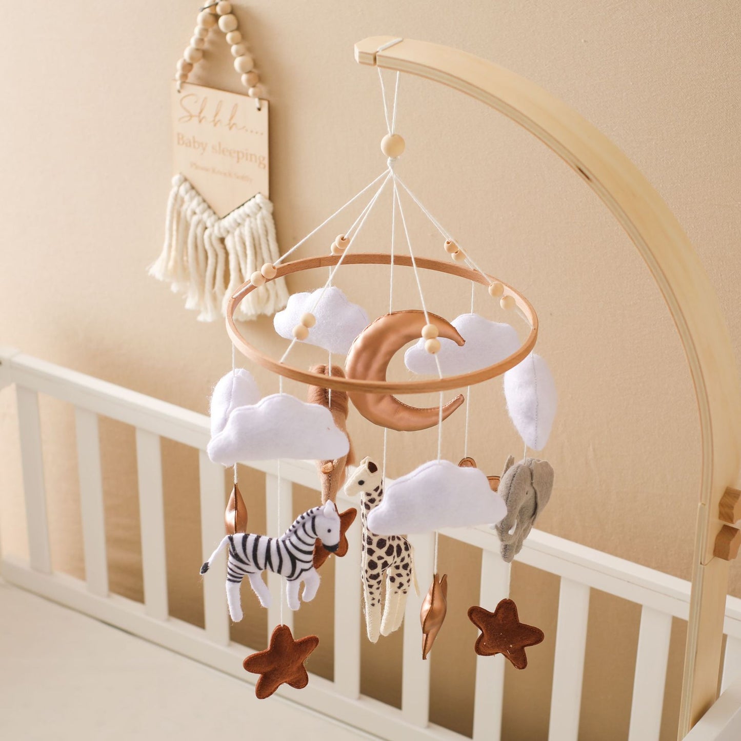 Forest Animal Nursery Crib Decoration