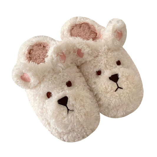 Cartoon Cute Head Cover Plush Slipper