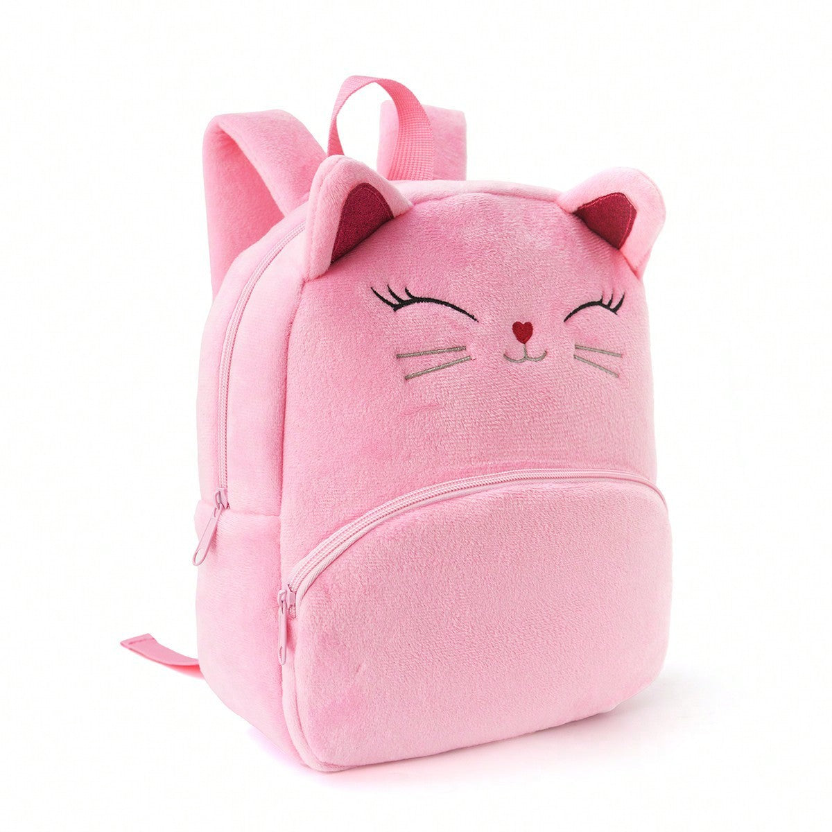 Pink Kitten Plush Backpack