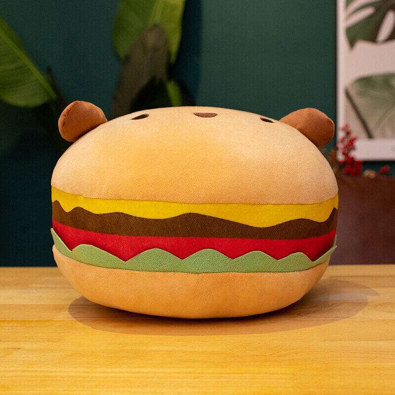 Puppy Hamburger Pillow Cushion Children's Room Decoration Plush