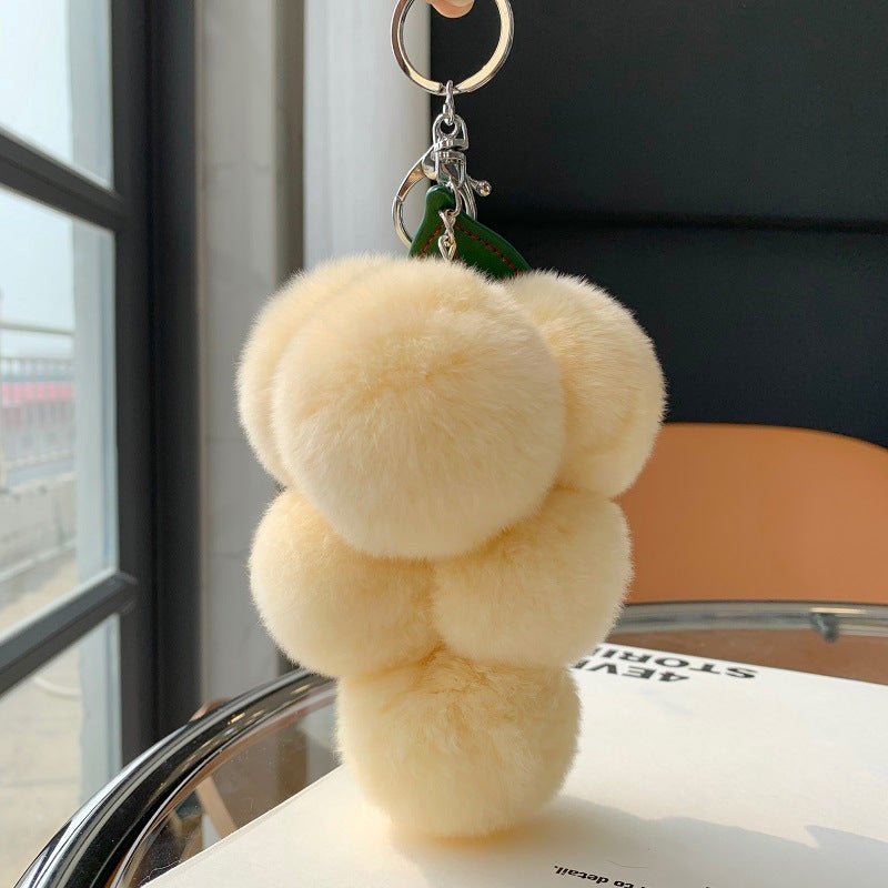 Grape Hairball Keychain