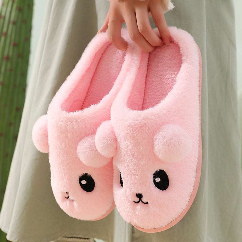 Cute Cotton Furry Plush Slippers