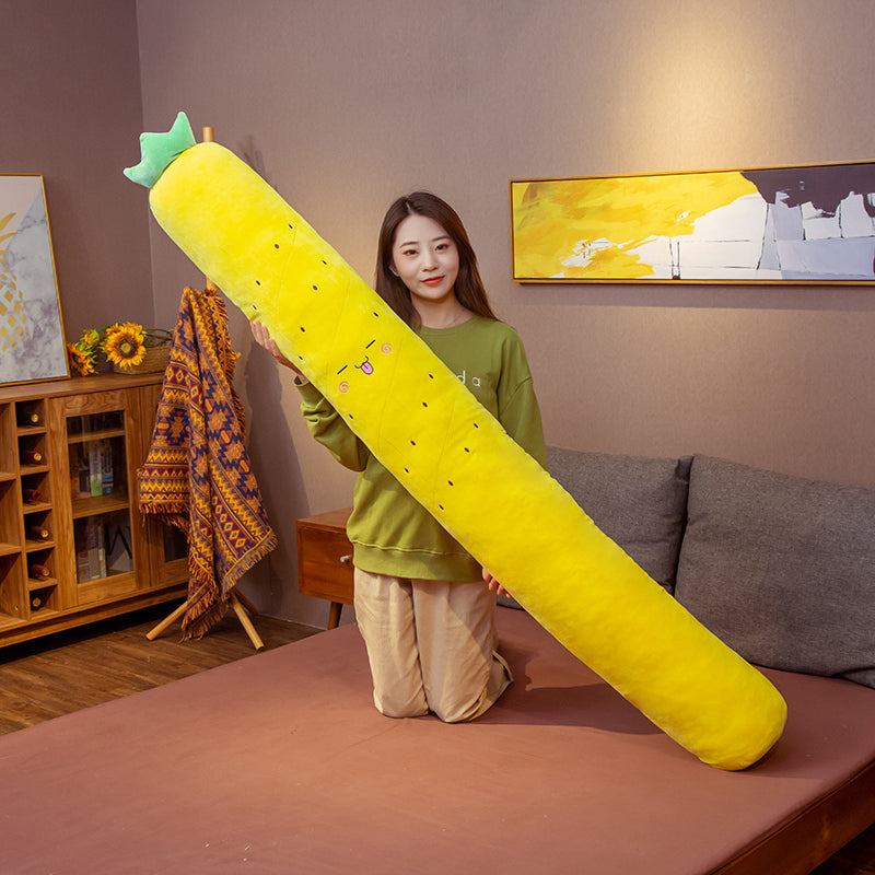 Fluffy Long Cylinder Sleeping Plush Pillow