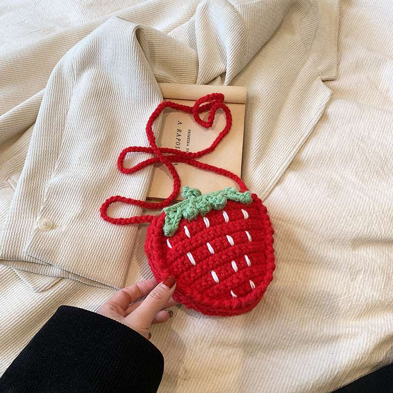 Handmade Knitted Strawberry Plush