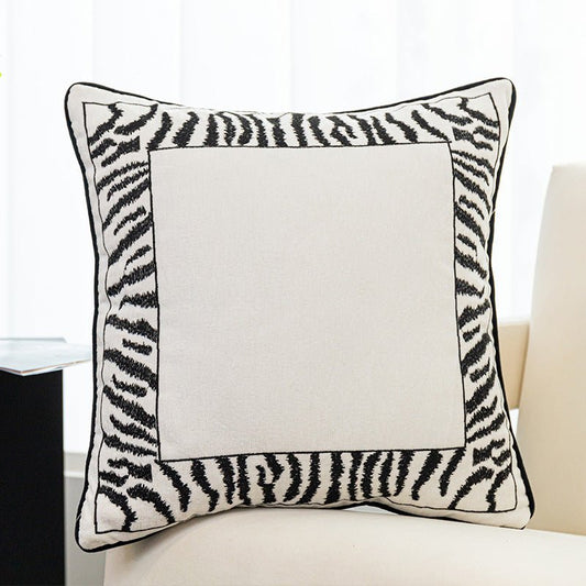 Embroidered animal cushion Design G
