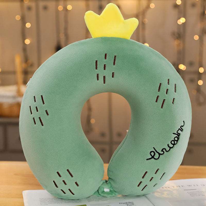 Soft travel neck pillow compact