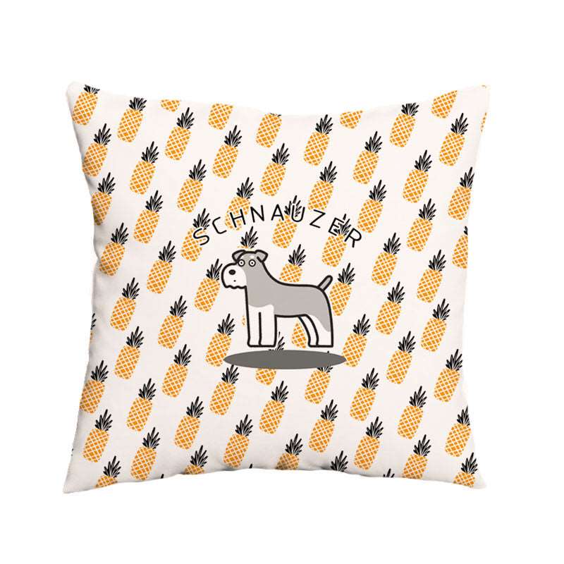 Schnauzer Plush Throw Pillow