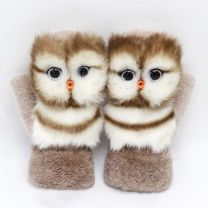 Winter Plush Animal Gloves – Warm Plush Fur for All Ages