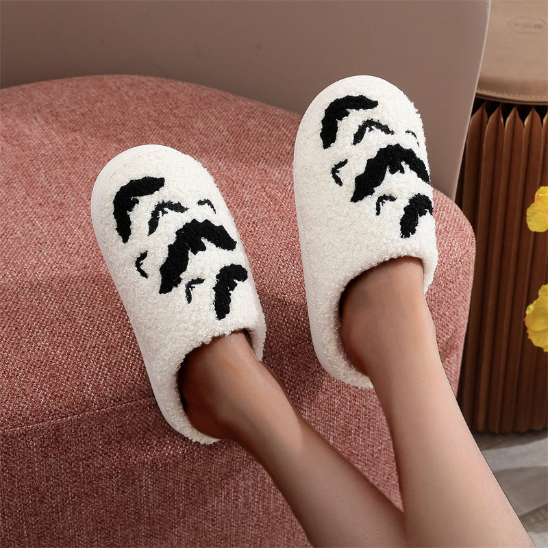 Halloween Bat Cotton Slippers