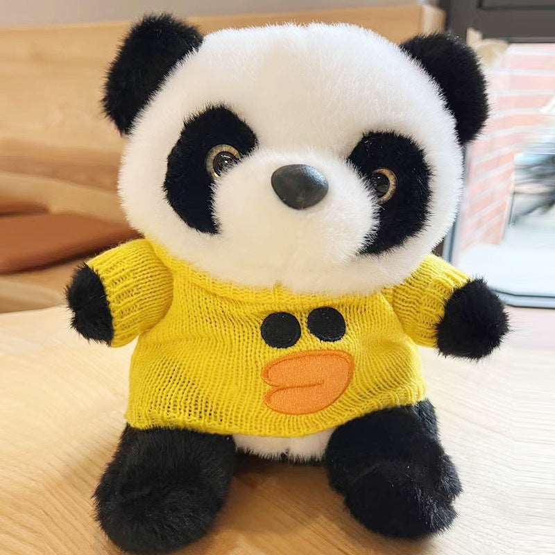 National Treasure Giant Panda Sweater Plush Toy