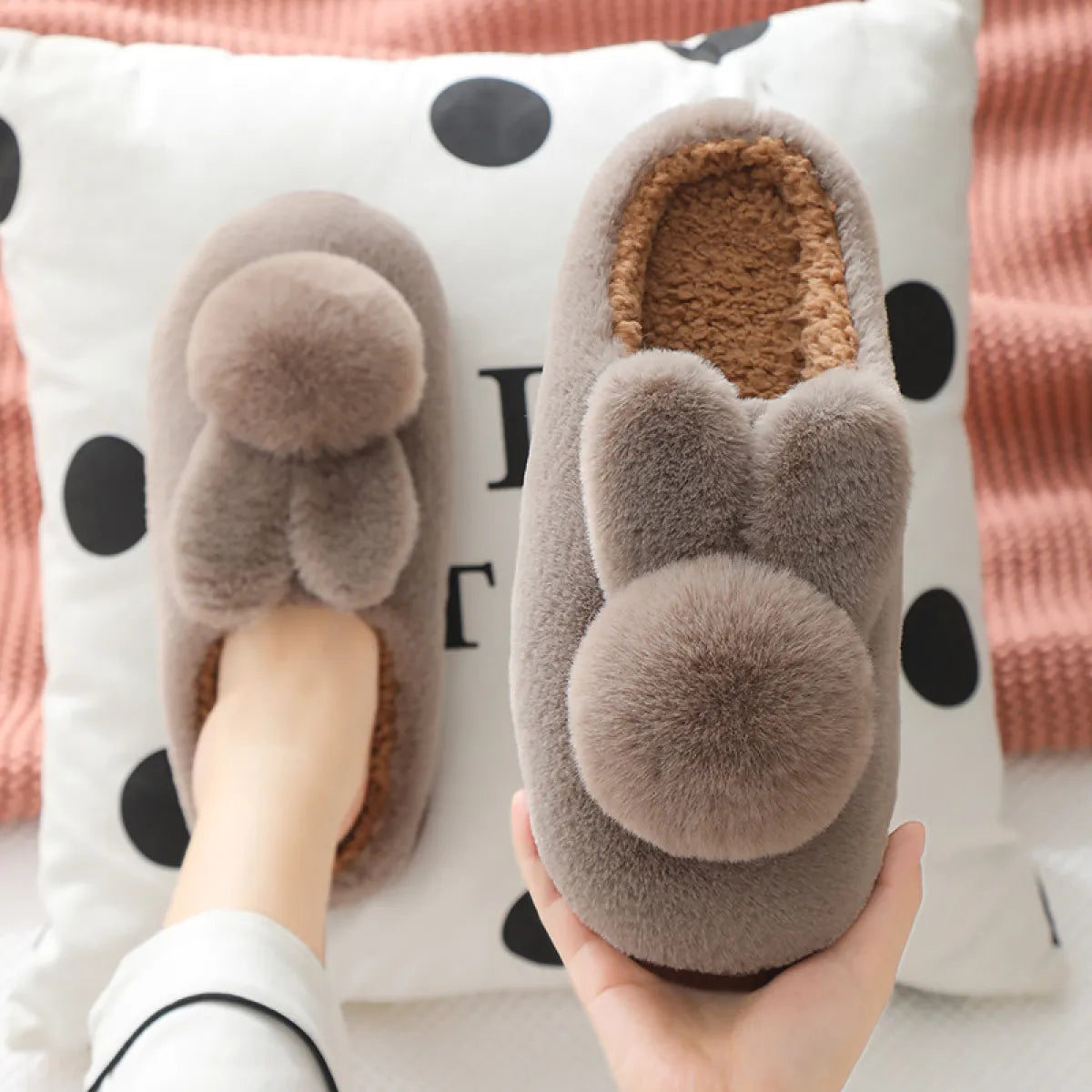 Thumper Slippers with Bunny Ears - Perfect Indoor Footwear