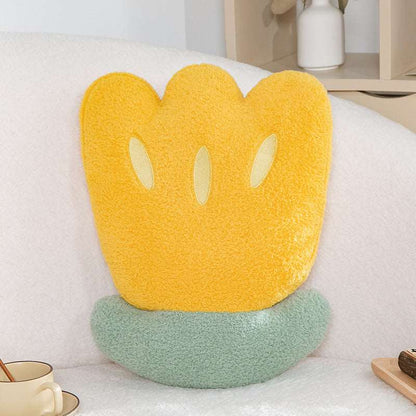 Floral Cushion Teddy Plush Pillow
