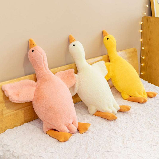 oversized goose plush soft cuddle pillow
