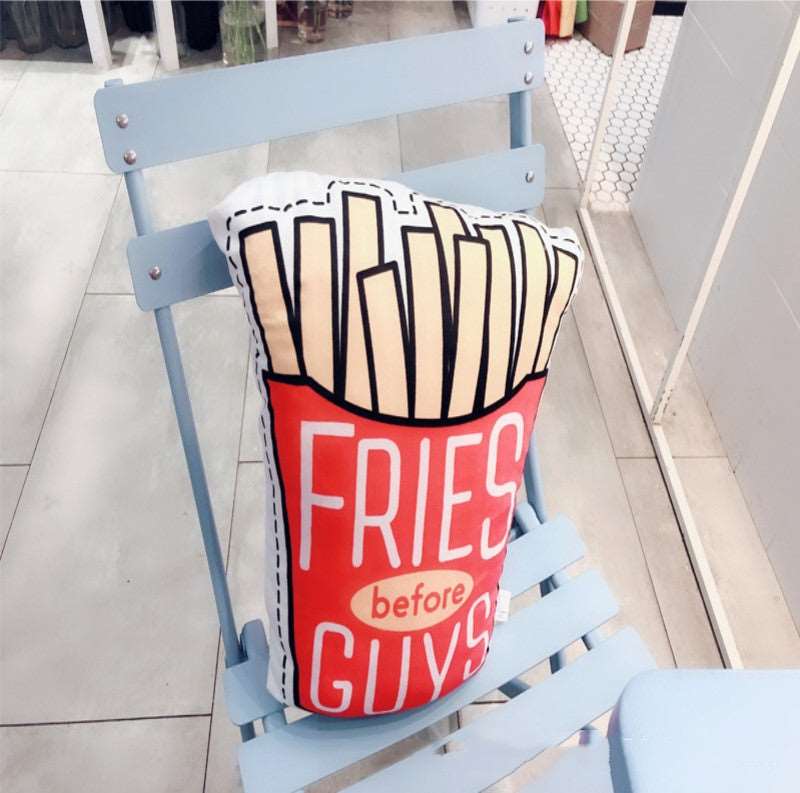 Fries novelty plush cushion 40 x 30cm