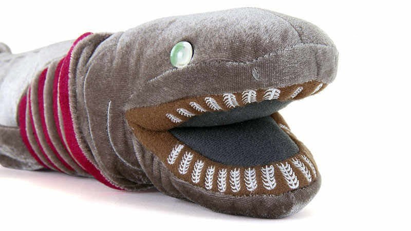 Colorata long shark plush toy realistic